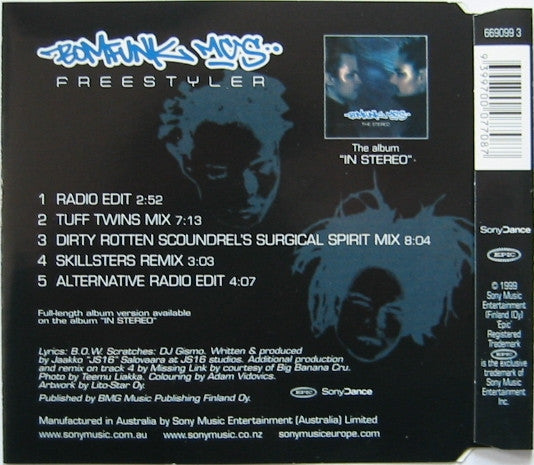 Bomfunk MC's : Freestyler (CD, Single)