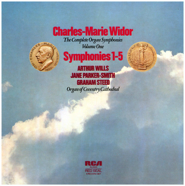 Charles-Marie Widor, Arthur Wills, Jane Parker-Smith, Graham Steed : The Complete Organ Symphonies Vol 1 (Symphonies 1-5)  (4xLP + Box)