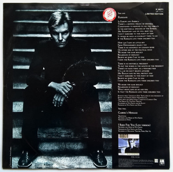 Sting : Russians (12", Single, Ltd)