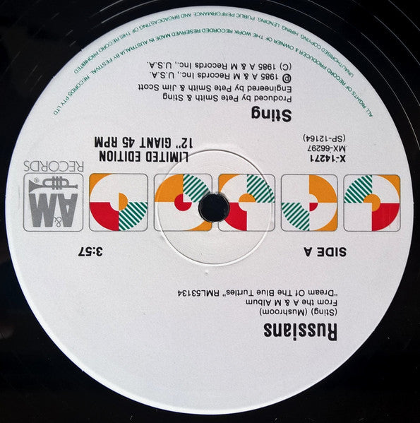 Sting : Russians (12", Single, Ltd)