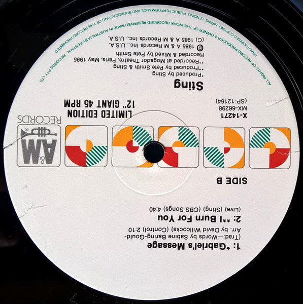 Sting : Russians (12", Single, Ltd)