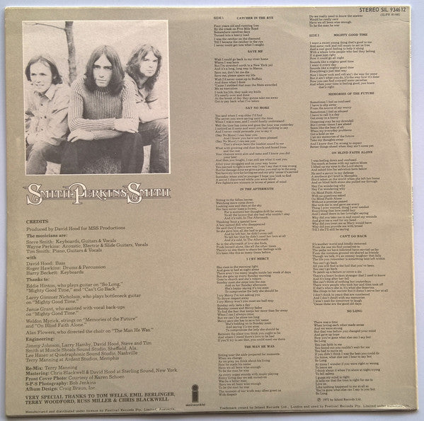 Smith, Perkins & Smith : Smith Perkins Smith (LP, Album)
