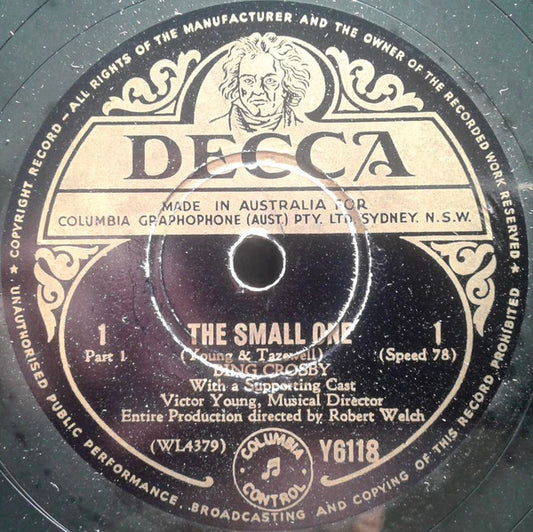 Bing Crosby : The Small One Part 1 & 4 (Shellac, 10")