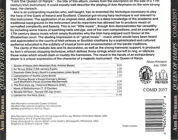 Ann Heymann : Queen Of Harps (CD)