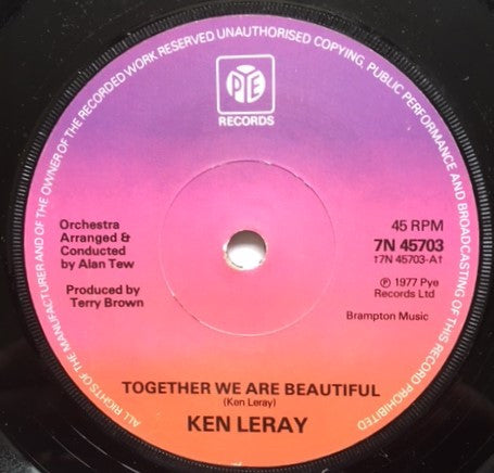 Ken Leray : Together We Are Beautiful (7", Sol)