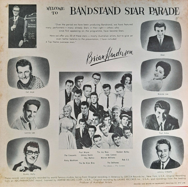 Various : Bandstand Star Parade (8xLP, Mono + Box, Comp, Fol)