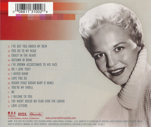 Peggy Lee : Love Songs (CD, Comp)