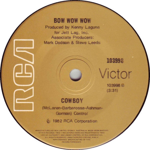 Bow Wow Wow : I Want Candy (7", Single, Gen)