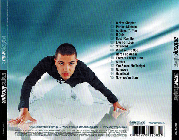 Anthony Callea : A New Chapter (CD, Album)