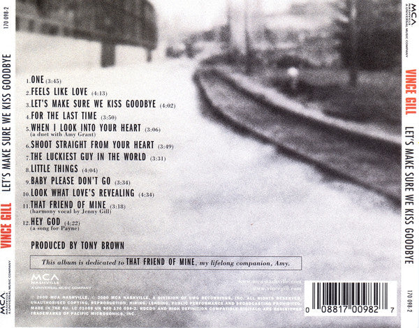 Vince Gill : Let's Make Sure We Kiss Goodbye (HDCD, Album)