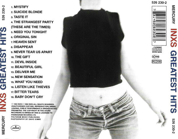 INXS : The Greatest Hits (CD, Comp, RM)