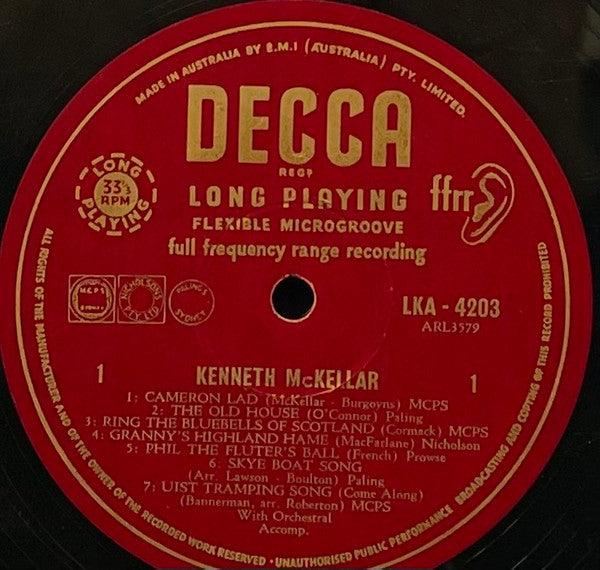 Kenneth McKellar : Kenneth McKellar (LP, Mono)
