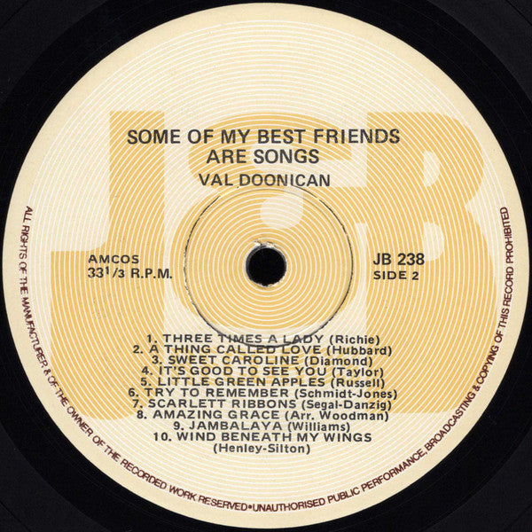 Val Doonican : Some Of My Best Friends Are Songs (LP, Album)