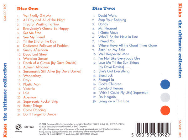 The Kinks : The Ultimate Collection (2xCD, Comp)