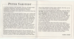 Peter Sarstedt : The Best Of Peter Sarstedt (CD, Comp, D.A)