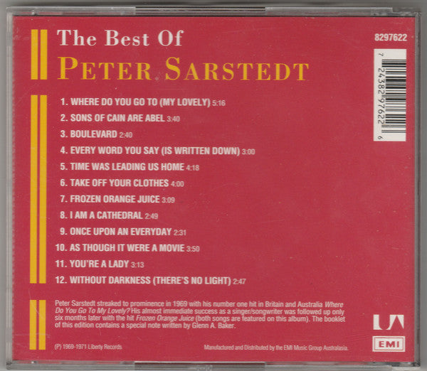 Peter Sarstedt : The Best Of Peter Sarstedt (CD, Comp, D.A)