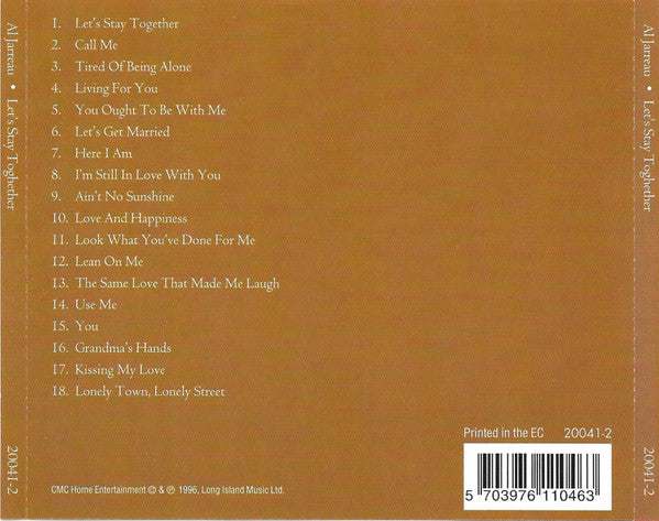 Al Jarreau : Let's Stay Together (CD, Comp)