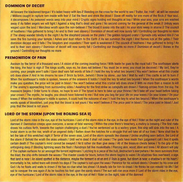 3 Inches Of Blood : Advance And Vanquish (CD, Album)