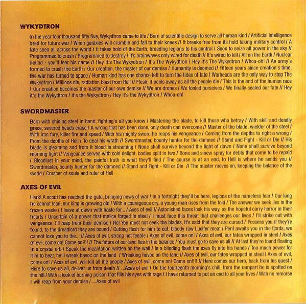 3 Inches Of Blood : Advance And Vanquish (CD, Album)