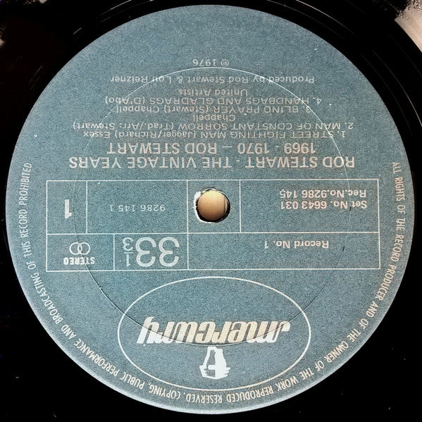 Rod Stewart : The Vintage Years 1969-70 (LP, Album, RE + LP, Album, RE + Comp)