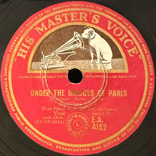 Eartha Kitt : Under The Bridges Of Paris / Let's Do It (Let's Fall In Love) (Shellac, 10")