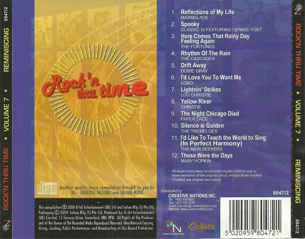 Various : Rock'n Thru Time Volume 7 - Reminiscing (CD, Comp)