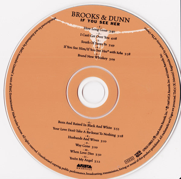 Brooks & Dunn : If You See Her (HDCD, Album)