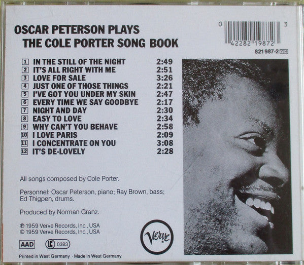 Oscar Peterson : Oscar Peterson Plays The Cole Porter Songbook (CD, Album, RE, RM)