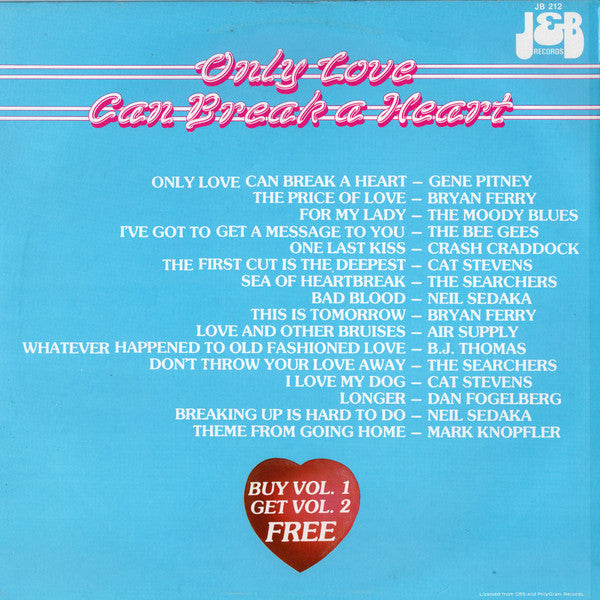 Various : Only Love Can Break A Heart - Volume 1 (LP, Album, Comp)