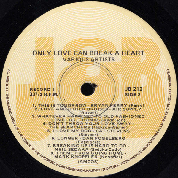 Various : Only Love Can Break A Heart - Volume 1 (LP, Album, Comp)