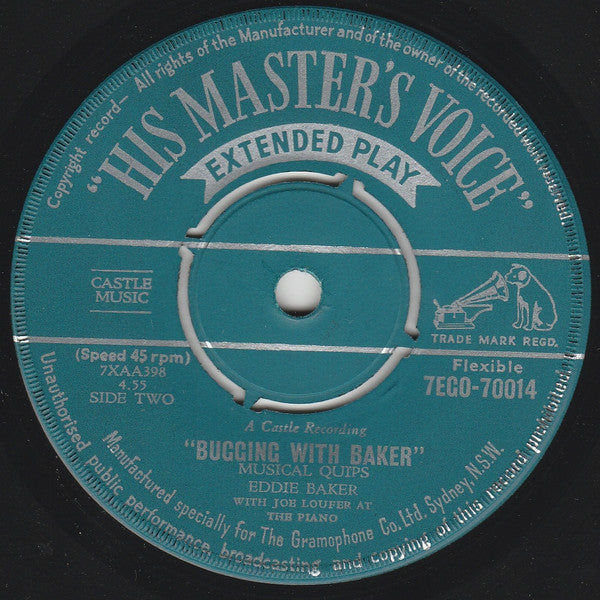Eddie Baker (2) : Buggin' With Baker Vol 1 (7", Single)