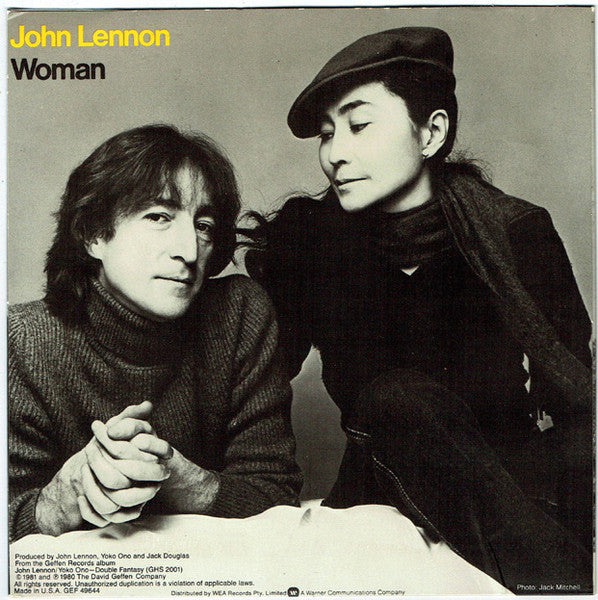 John Lennon : Woman (7", Single)
