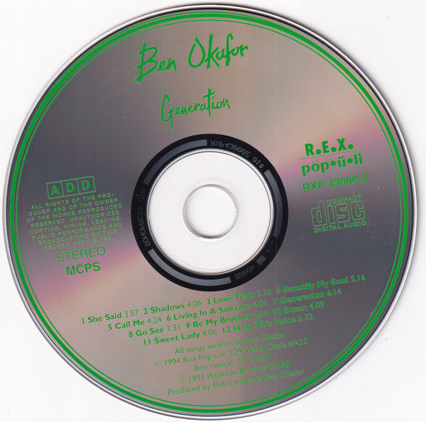 Ben Okafor : Generation (CD)