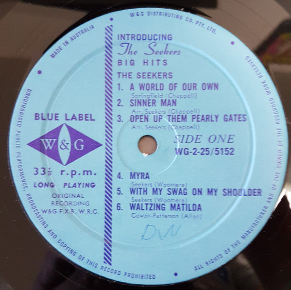 The Seekers : Introducing The Seekers Big Hits (2xLP, Comp, Mono)