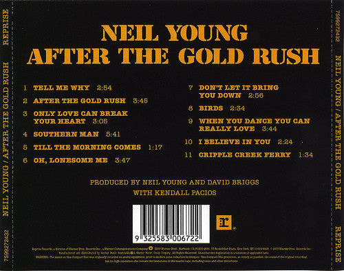 Neil Young : After The Gold Rush (CD, Album, RE)