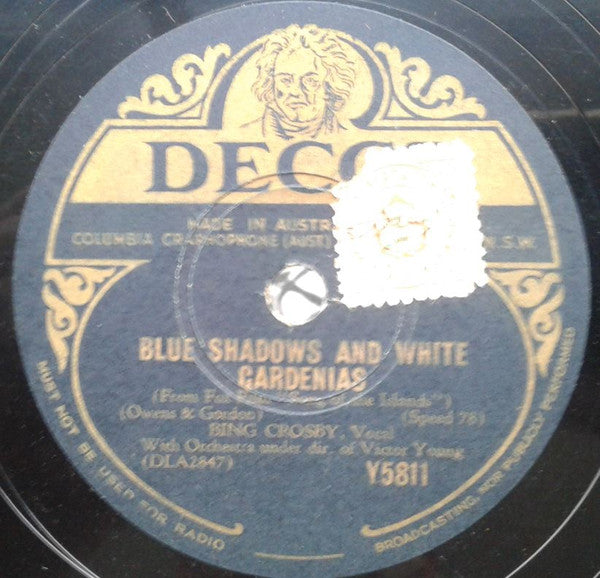 Bing Crosby : Sing Me A Song Of The Islands / Blue Shadows And White Gardenias (Shellac, 10")