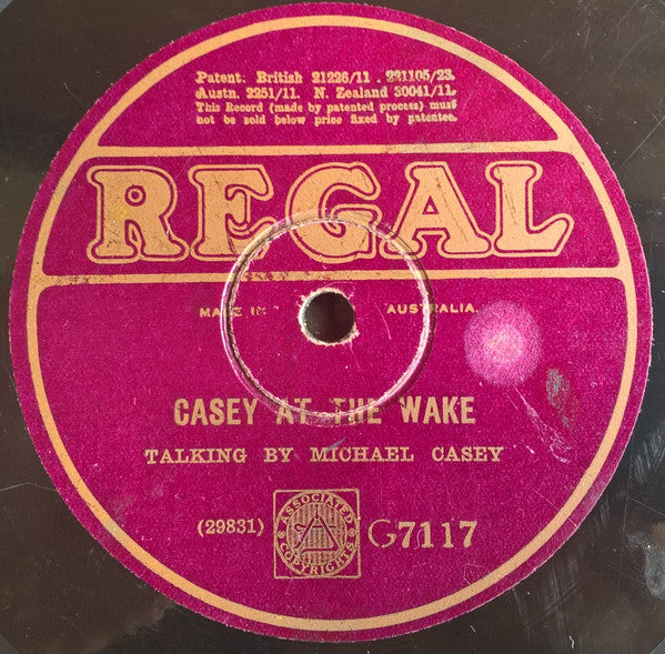 Michael Casey (2) : Casey At The Wake / Casey At Home (Shellac, 10", RP)