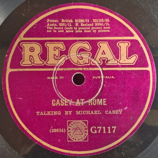 Michael Casey (2) : Casey At The Wake / Casey At Home (Shellac, 10", RP)