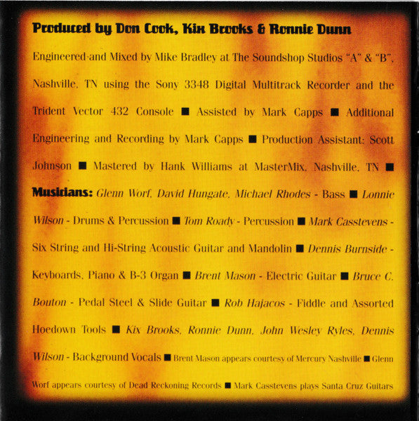 Brooks & Dunn : Borderline (CD, Album, RE)