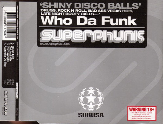 Who Da Funk : Shiny Disco Balls (CD, Maxi)