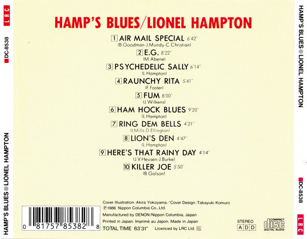 Lionel Hampton : Hamp's Blues (CD, Comp)