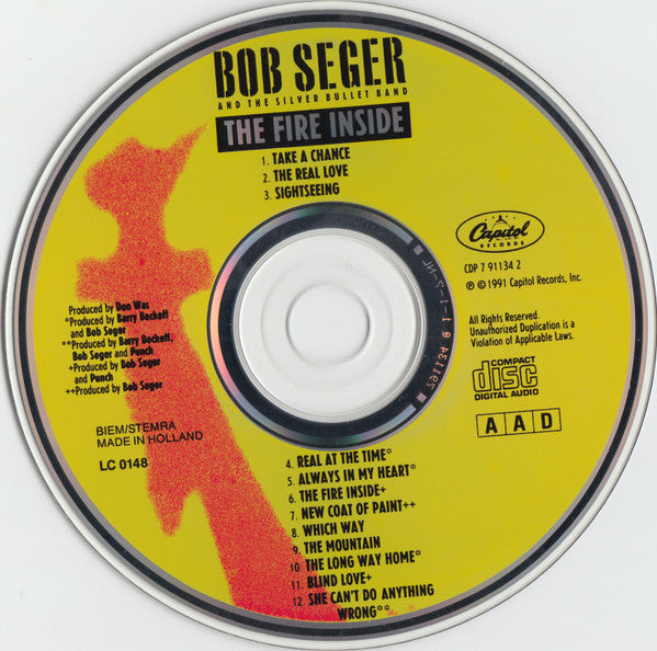 Bob Seger And The Silver Bullet Band : The Fire Inside (CD, Album)