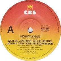 Waylon Jennings, Willie Nelson, Johnny Cash, Kris Kristofferson / Johnny Cash & Willie Nelson : Highwayman / The Human Condition (7", Single)