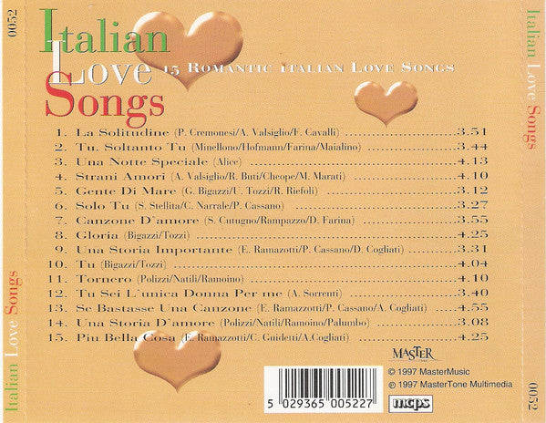Unknown Artist : Italian Love Songs (CD)