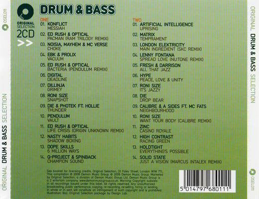 Various : Original Drum & Bass Selection (2xCD, Comp)