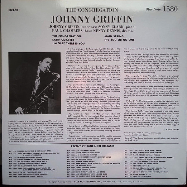 Johnny Griffin : The Congregation (LP, Album, RE, RM)