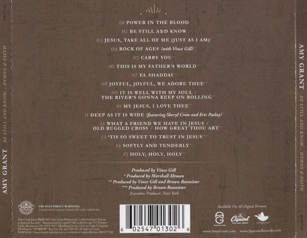 Buy Amy Grant : Be Still And Know Hymns & Faith (CD, Album
