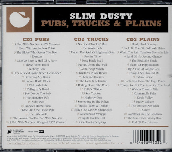 Slim Dusty : Pubs, Trucks and Plains (3xCD, Album, Comp)