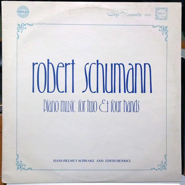 Robert Schumann : Piano Music for two Et four hands (LP)