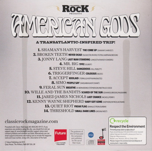 Various : American Gods - A Transatlantic-Inspired Trip! (CD, Comp)